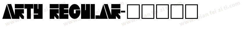 Arty Regular字体转换
